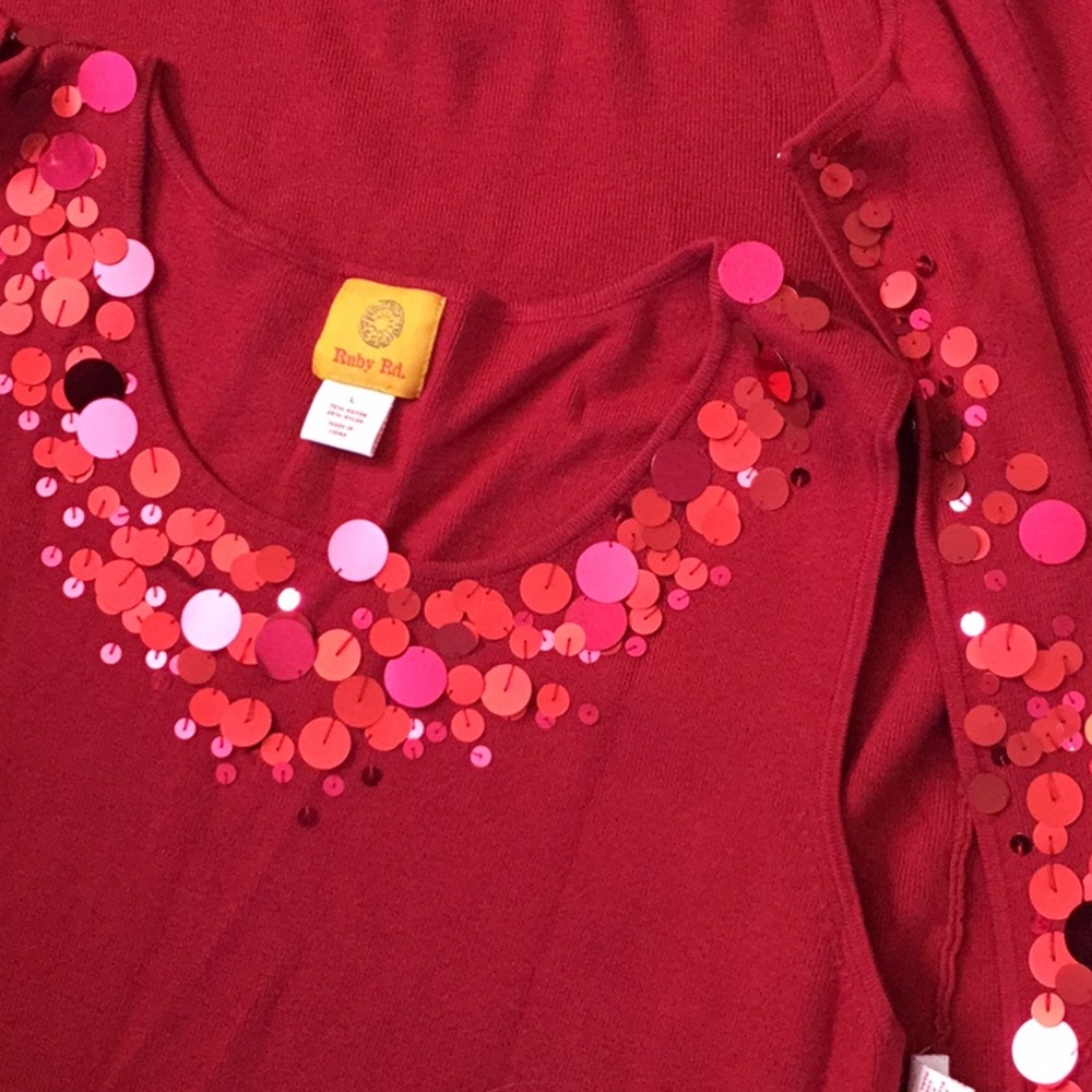 Ruby Rd/Red 2 Pc Set/Size L - image 2